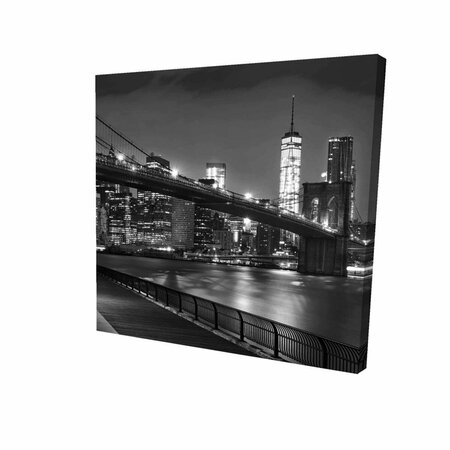 FONDO 32 x 32 in. City Under The Night-Print on Canvas FO2788000